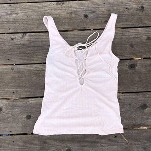 Urban Outfitters lace up shirt